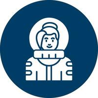 Symbol für Astronautenvektor vektor