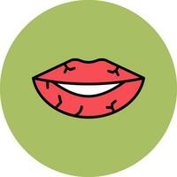getrocknet Lippen Vektor Symbol