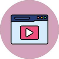 Video-Streaming-Vektorsymbol vektor