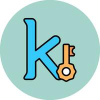 klein k Vektor Symbol