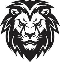 elegant Dominanz das schwarz Löwe Symbol Design stürzen Leistung ein Löwe Logo Exzellenz vektor