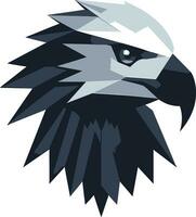 schwarz Falke Raubtier Logo ein Vektor Logo zum das verehrt schwarz Vektor Raubtier Falke Logo ein Symbol von Stärke und Dominanz