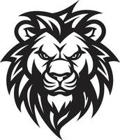 rytande kung de svart vektor lejon ikon våldsam suverän en lejon logotyp i vektor