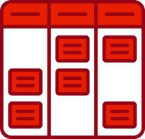 Kanban-Vektorsymbol vektor