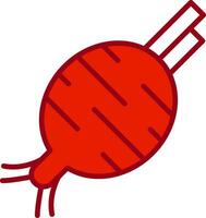 Rote Beete Vektor Symbol