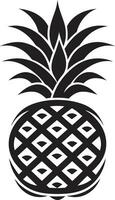 elegant Ananas Emblem zeitgenössisch Ananas Design vektor