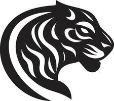 majestätisk rovdjur elegant branding konstnärlig jaguar symbol enfärgad skönhet vektor