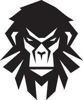 Stammes- Pavian Logo wild Pavian Grafik vektor