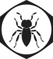 majestätisch schwarz Ameise Symbol Vektor Logo Brillanz rationalisiert Exzellenz schwarz Ameise Vektor Design