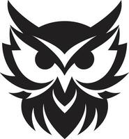 owlet uppflugen på gren nyckfull Uggla grafisk bricka vektor
