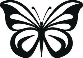 Mystik von das Schmetterling schwarz Vektor Symbol elegant Flügel im Bewegung noir Schmetterling