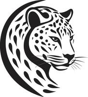 heftig Eleganz Vektor schwarz Leopard Symbol glatt und wild schwarz Leopard Logo Design