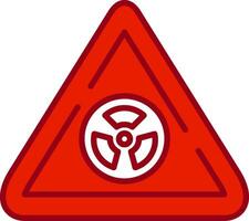 radioaktiv Zeichen Vektor Symbol