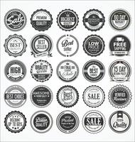 Retro vintage märken och etikettsamling vektor