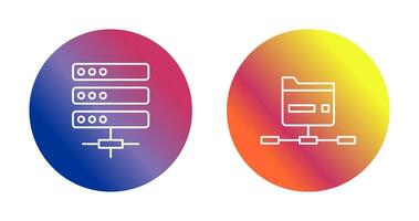 Server und Netzwerk Symbol vektor