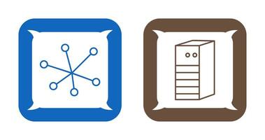 Internet und Server Netzwerk Symbol vektor