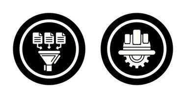 Daten Sammlung und Ingenieurwesen Symbol vektor