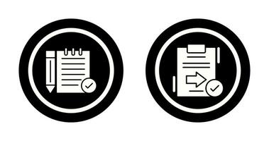 prüfen Anmerkungen und senden Symbol vektor