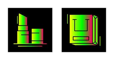 läppstift och handla väska ikon vektor