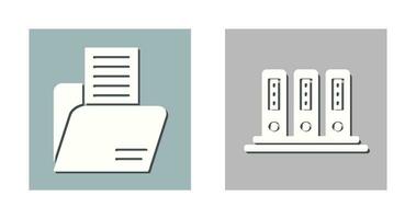 Mappe und Büro Dateien Symbol vektor