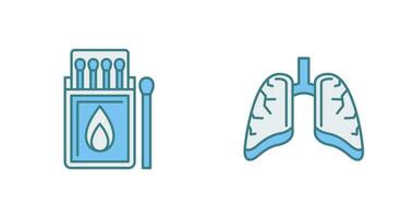match låda och lungor ikon vektor