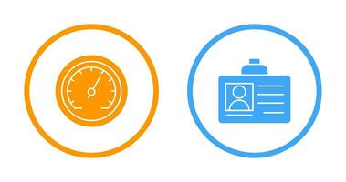Ich würde Karte und Tachometer Symbol vektor