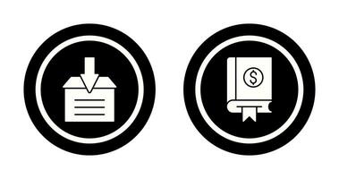 Finanzen und Archiv Symbol vektor