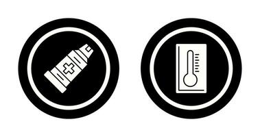 Einfügen und Thermometer Symbol vektor