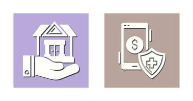 Haus und Smartphone Symbol vektor