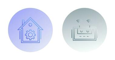 Zuhause Automatisierung und Router Symbol vektor