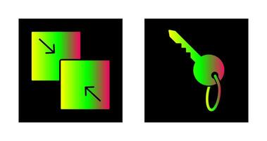 kombinieren und Schlüssel Symbol vektor