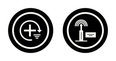 hinzufügen und Signal Symbol vektor