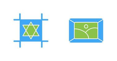 Logo Design und Rahmen Symbol vektor