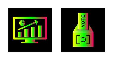 Statistiken und Abstimmung Symbol vektor