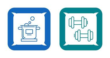 Kochen und Übung Symbol vektor