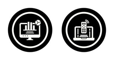 Fernbedienung und Analyse Symbol vektor