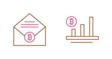 Mail und Diagramm Symbol vektor
