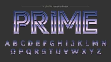 lila metallisk futuristisk typografi vektor