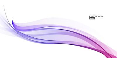 abstrakte violette Linie Welle Vektor Hintergrund.