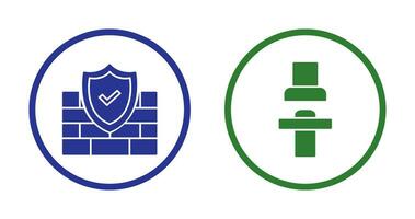 Firewall und Sitz Symbol vektor