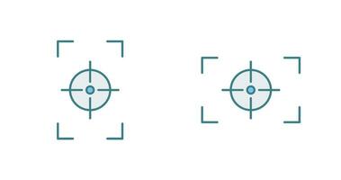 Fokus Vertikale und Fokus horizontal Symbol vektor