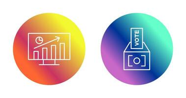 Statistiken und Abstimmung Symbol vektor