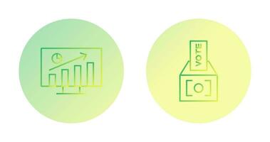 Statistiken und Abstimmung Symbol vektor