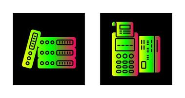 Bindemittel und pos Terminal Symbol vektor