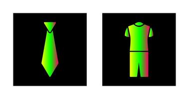 Krawatte und Pyjama Symbol vektor