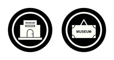 Museum Gebäude und Museum Symbol vektor