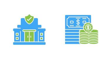 Schutz Büro und Geld Symbol vektor