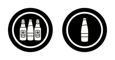 Bier Flaschen und Alkohol Symbol vektor