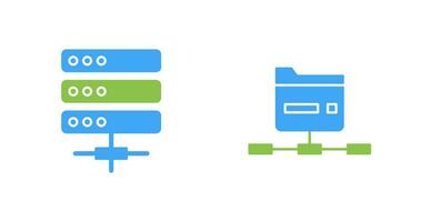 server och nätverk ikon vektor