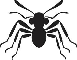 svart myra symbol vektor logotyp för en stark varumärke graciös svart myra logotyp vektor konst på dess finaste
